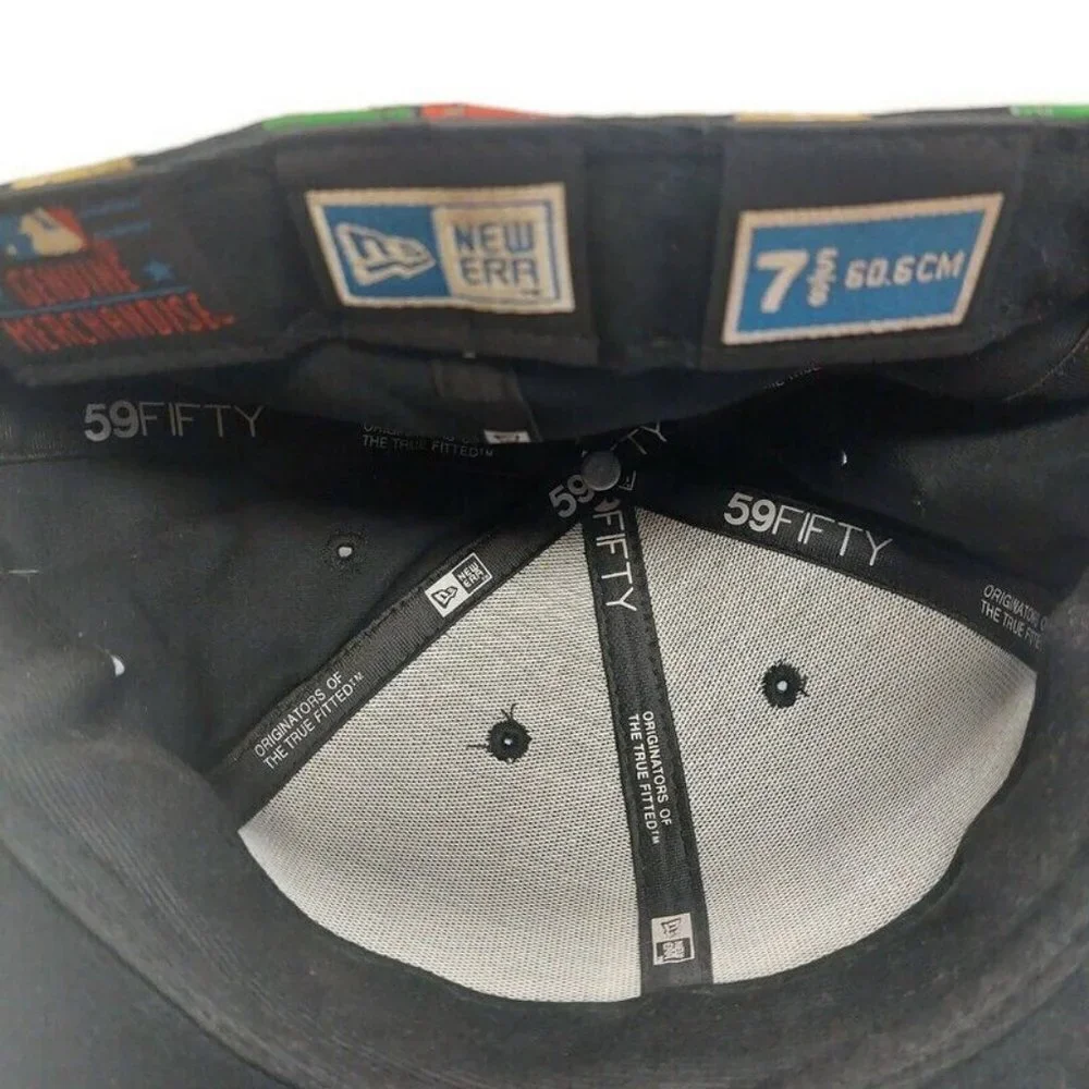 59Fifty Size 7 5/8 New Era San Francisco Giants Fitted Hat Cap Allover Print - Picture 8 of 9